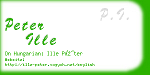 peter ille business card